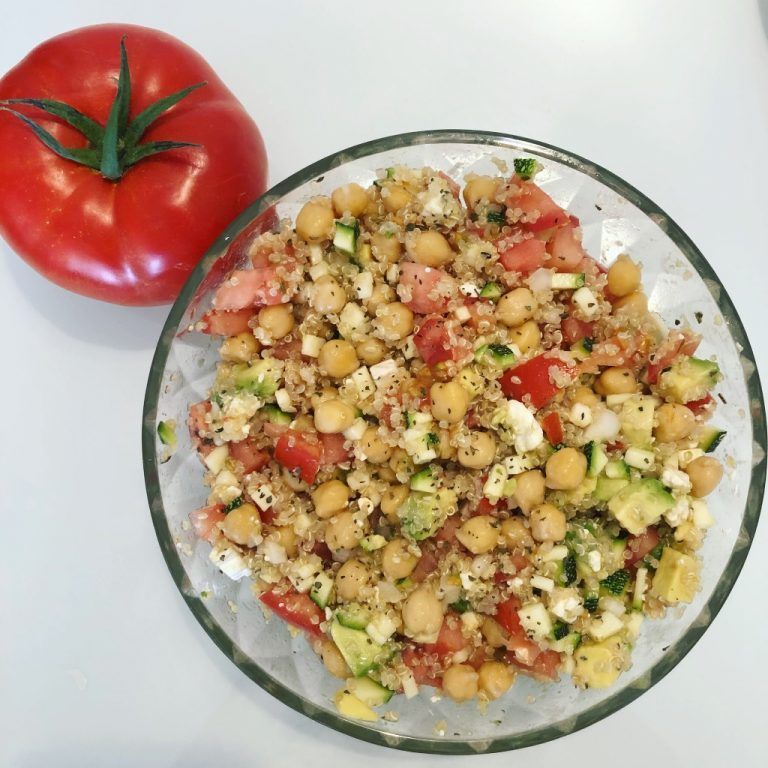 Ensaladita de quinoa y garbanzos