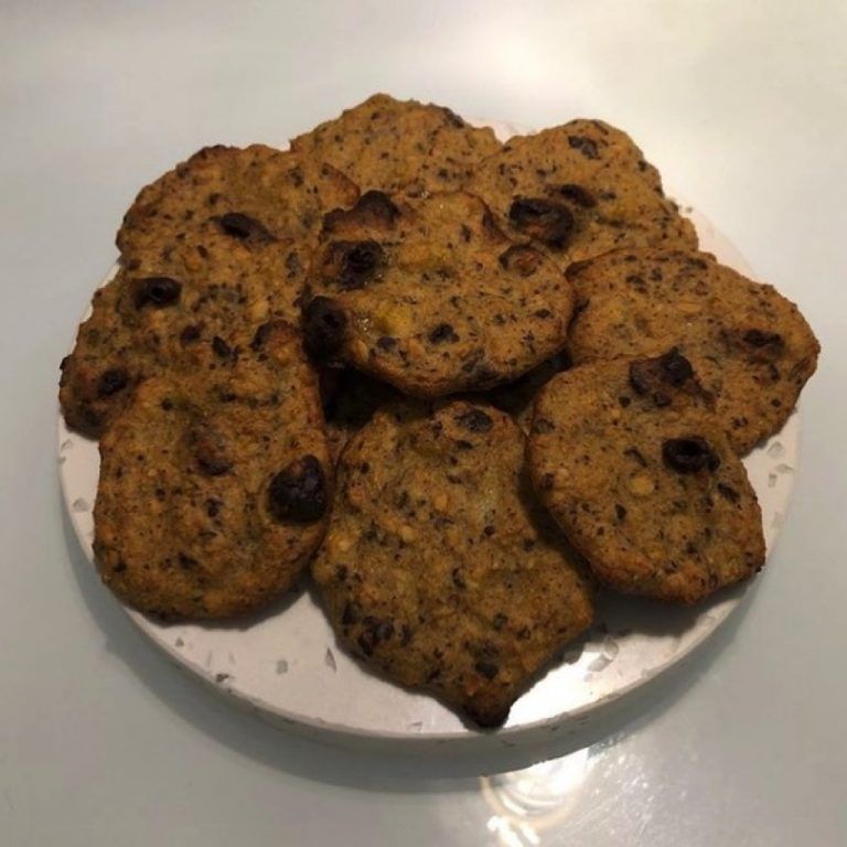 Galletas de plátano y chocolate