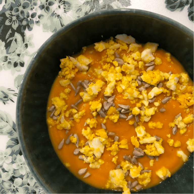 Crema de zanahoria y boniato