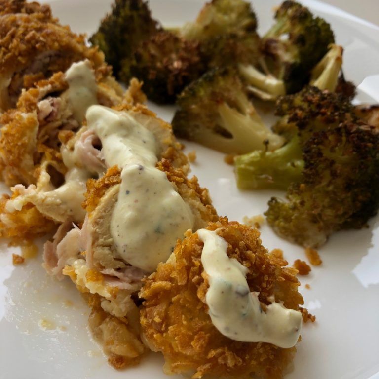 Pechuga de pollo rellena al horno