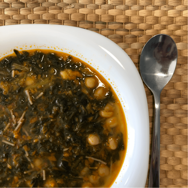 Potaje de garbanzos y espinacas