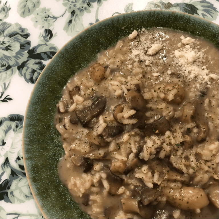 Risotto de setas y gambas