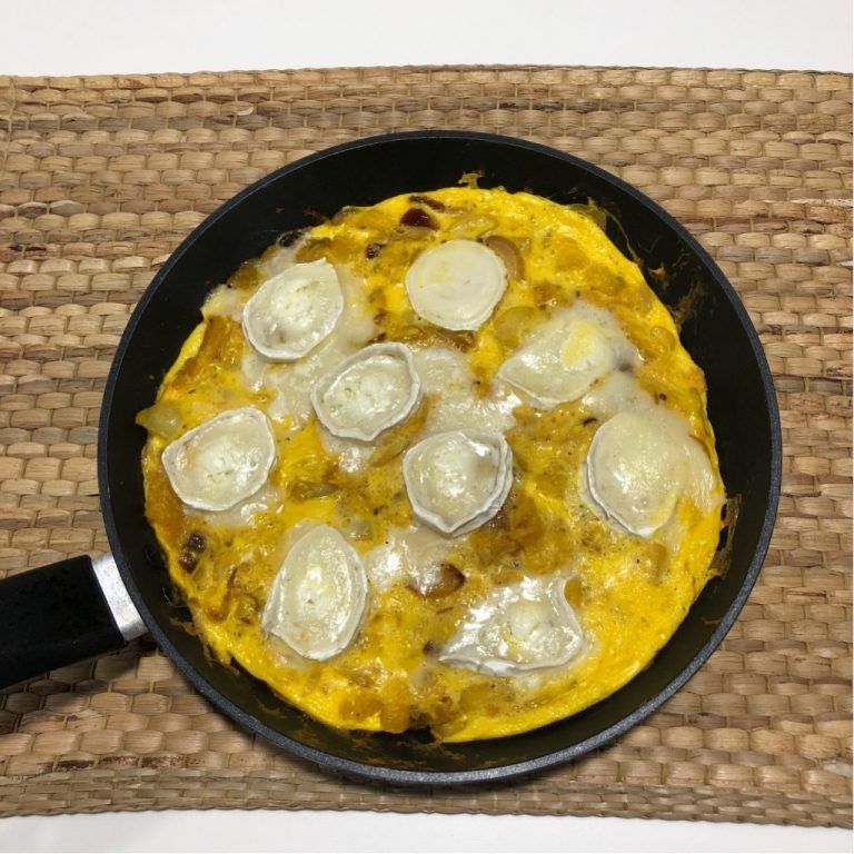 Frittata de calabaza y queso de cabra