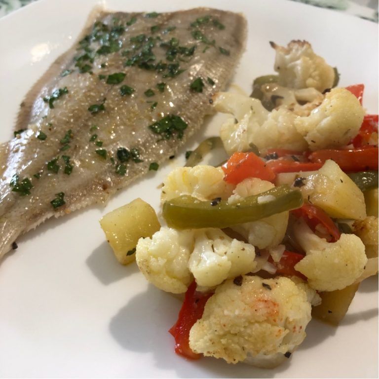 Gallitos al horno con verduras