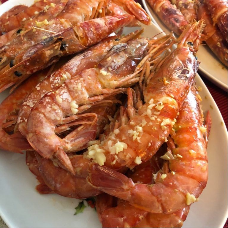 Gambones al horno