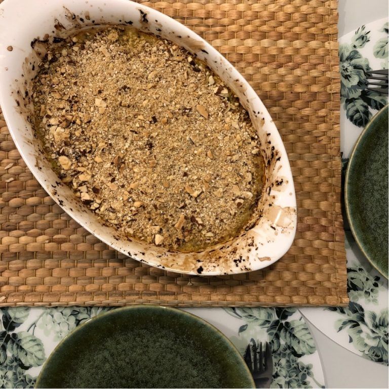 Pastel de calabacín gratinado