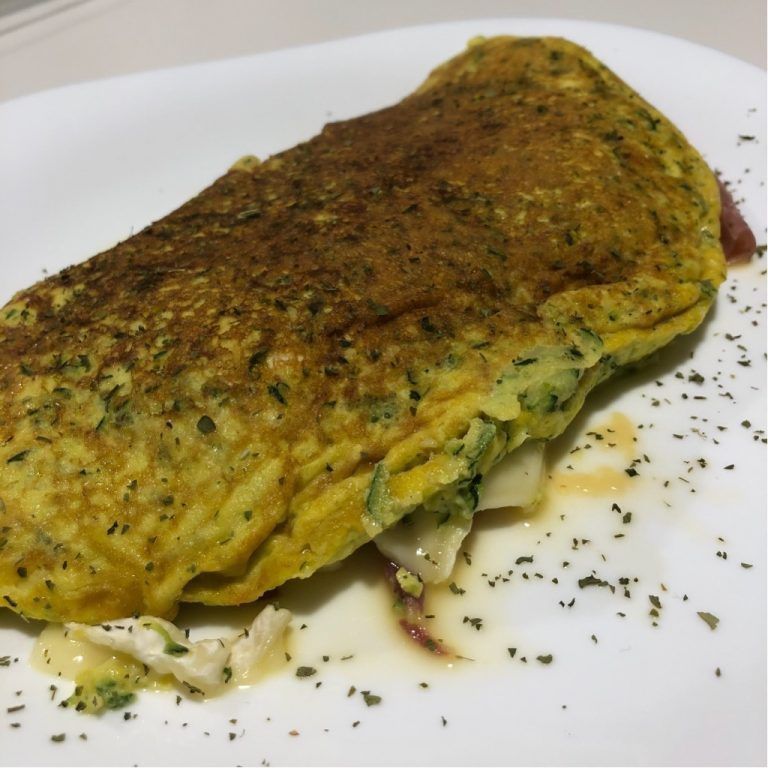 Tortilla de calabacín rellena