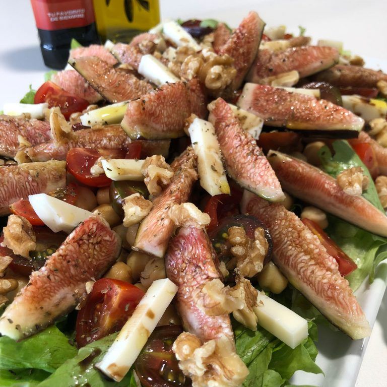 Ensalada de garbanzos con brevas