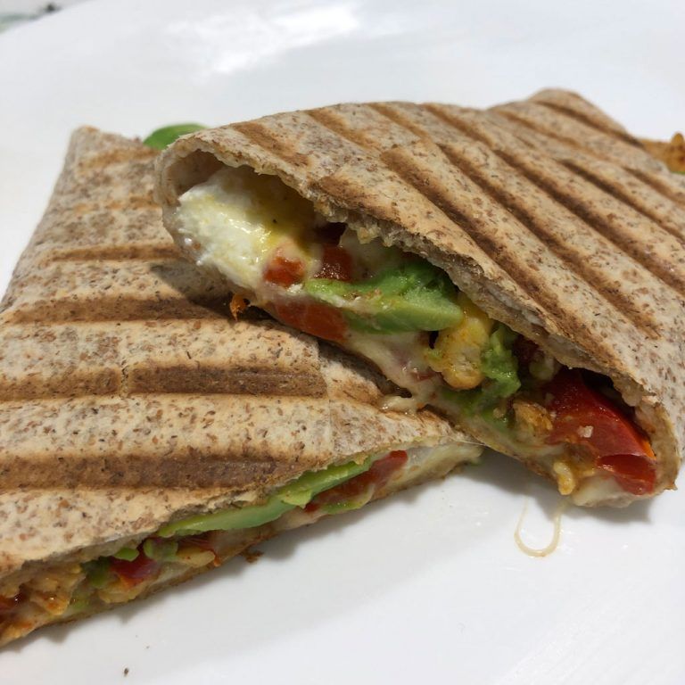 Wrap de pollo y pimiento