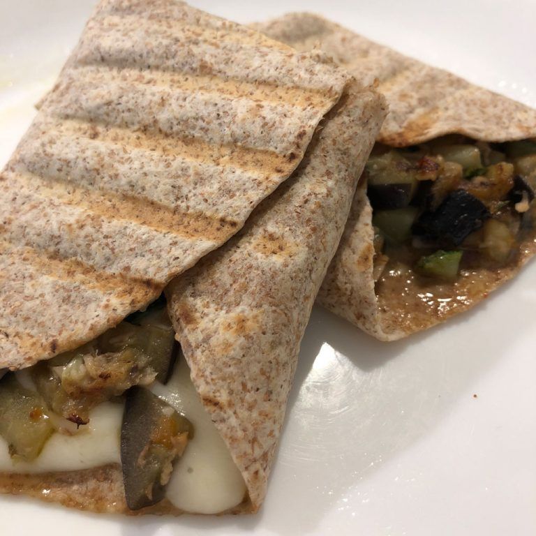 Wrap de verduritas y atún