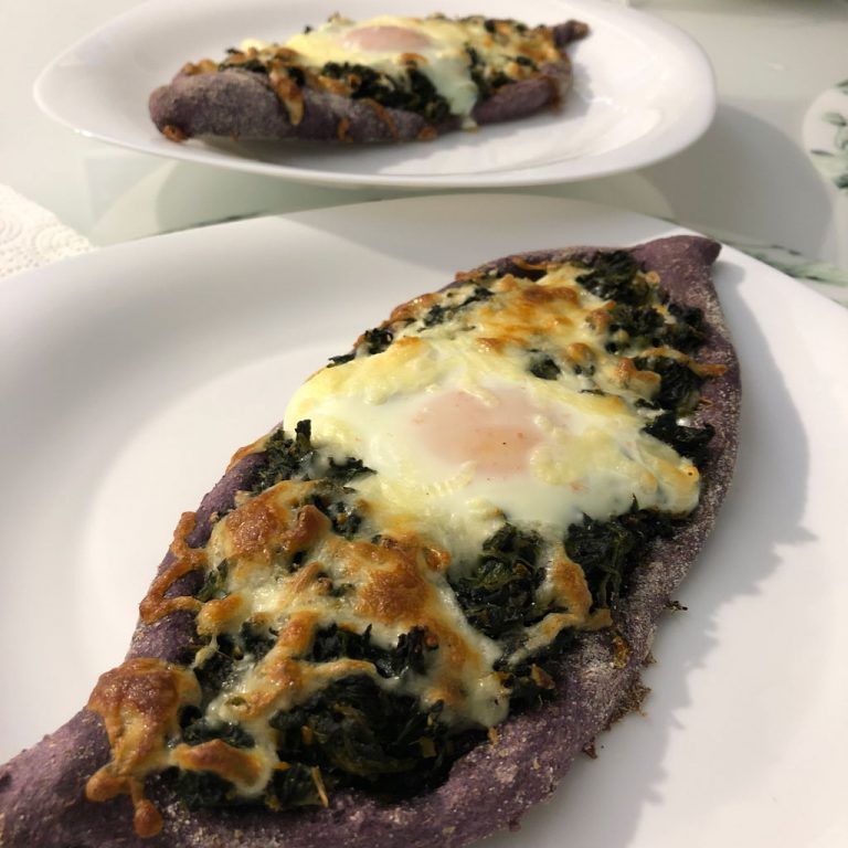 Barquitos de espinacas y huevo