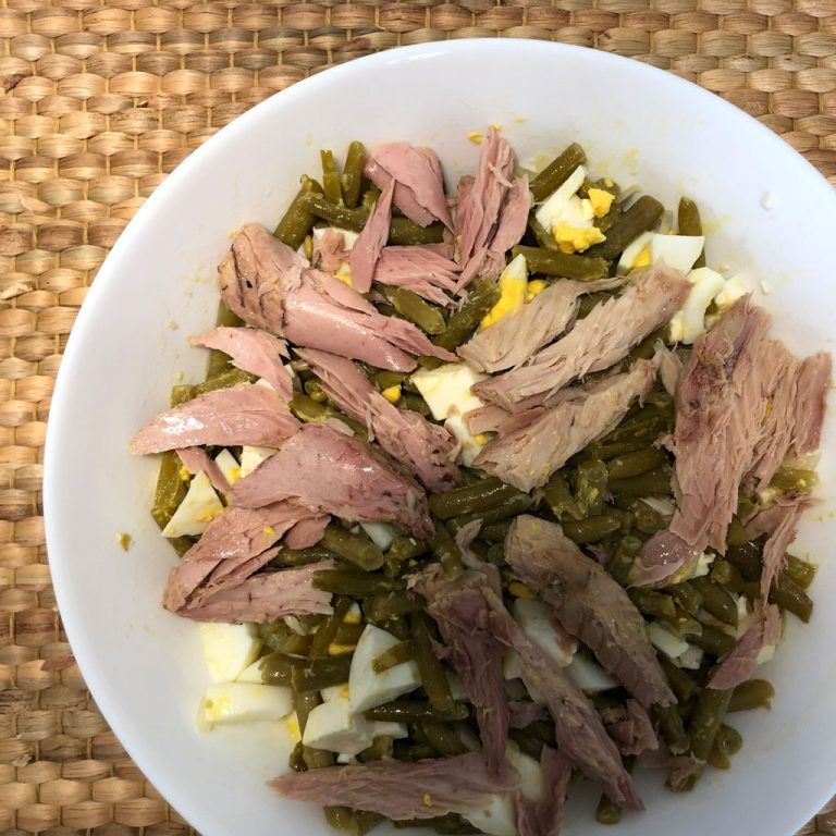 Ensalada de judías con melva