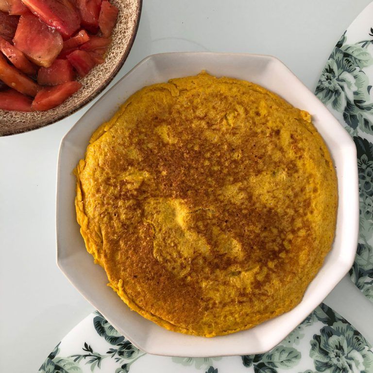 Tortilla de coliflor
