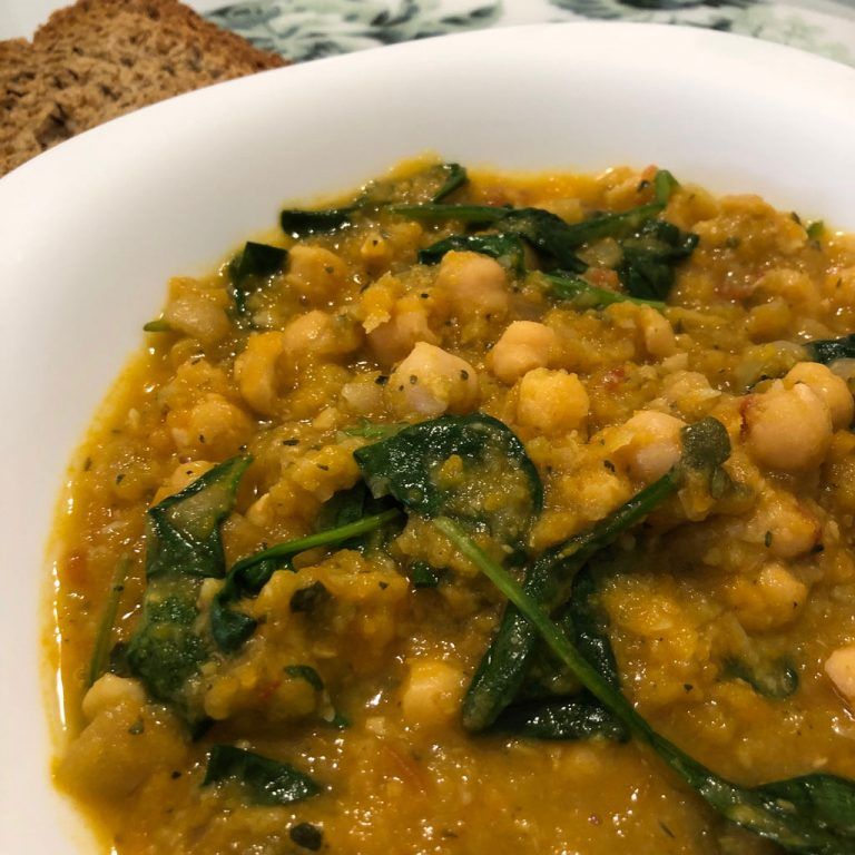 Garbanzos con verduras