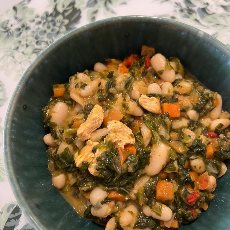 Potaje de alubias y espinacas exprés
