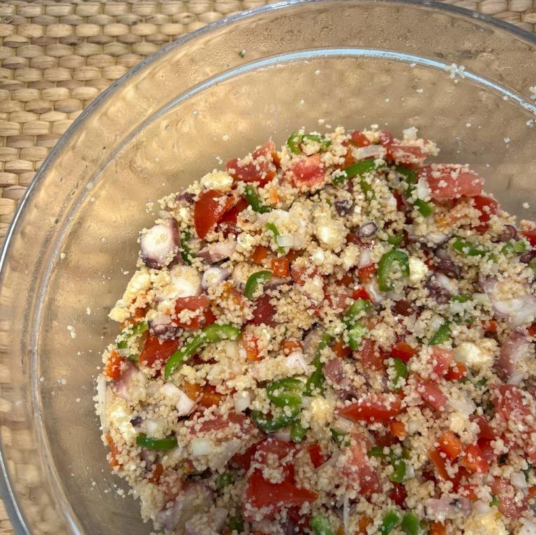 Ensalada de cuscús y pulpo