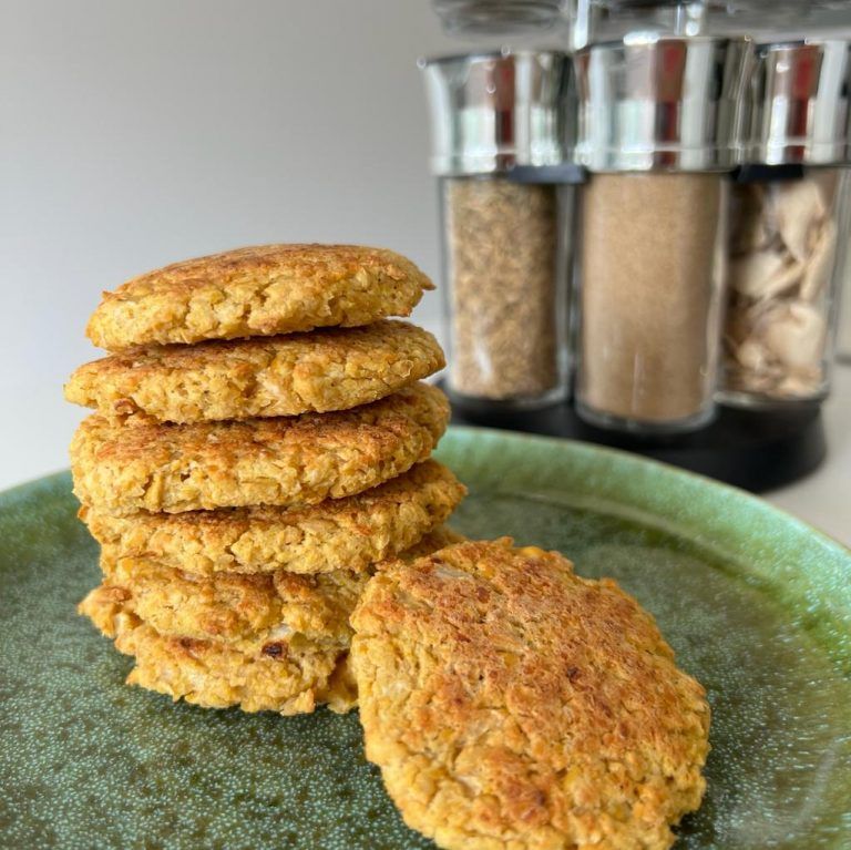 Hamburguesitas de garbanzos al curry