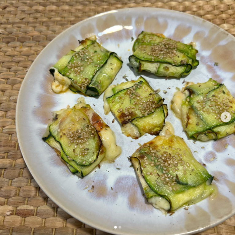 Paquetitos de calabacín y queso